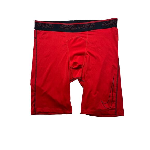 5-74 NIKE PRO Men's Compression Shorts Red XXL - Picture 1 of 6